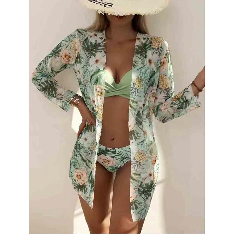 Splendi in Spiaggia con il Set Costume da Bagno 3 Pezzi Bella Chic